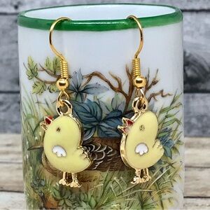 Chicken Farm Animal Hook Earrings